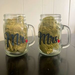 🟢3 for $10 bundle! Mr. & Mrs. Jar Mug Pair